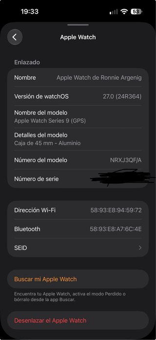 Apple Watch Series 9 PRODUCT RED NUEVO.