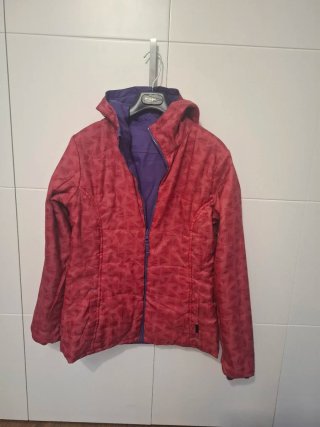 Chubasquero cortavientos reversible mujer