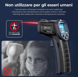 Termometro infrarossiERICKHILL piccololeggero 600c