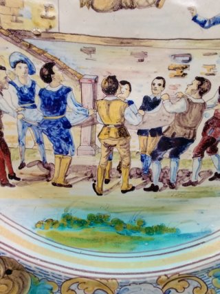 Gran plato de cerámica Niveiro