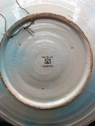 Gran plato de cerámica Niveiro