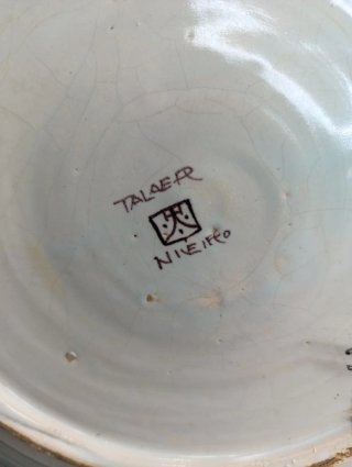 Gran plato de cerámica Niveiro