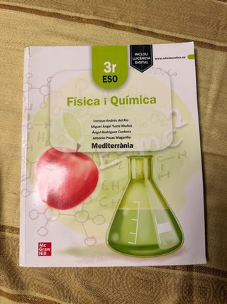 Libro Física i Química 3r ESO McGrawHill (català)