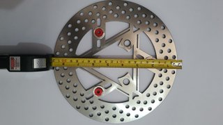 Disco Freno Scooter 3 Tornillos Estrella Rojo