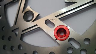 Disco Freno Scooter 3 Tornillos Estrella Rojo