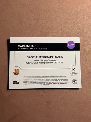 Cromo Autografiado Warren Zaïre-Emery Topps Finest