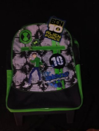 Mochila con Ruedas Negra y Verde