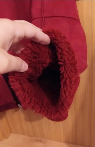 Chaquetón de invierno rojo