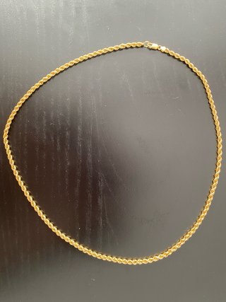 Cadena de Oro Italiano Tejido Lazo