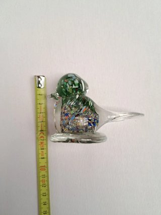 Pisapapeles de Cristal Soplado Figura Pájaro