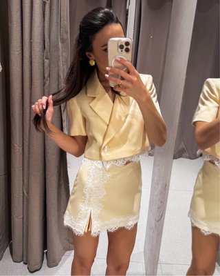 Traje combinado Encaje