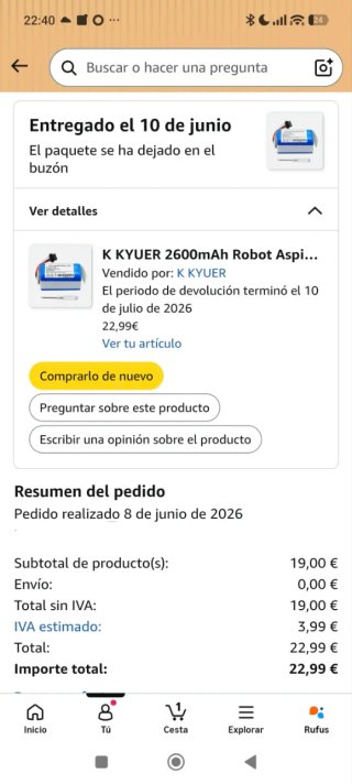 Robot Aspirador Taurus Homeland Laser