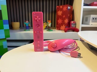 Pack Mando Wii Rosa + Nunchuk Original