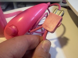 Pack Mando Wii Rosa + Nunchuk Original