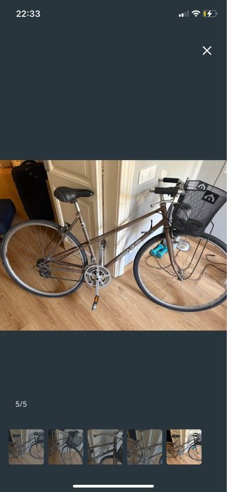 Bicicleta paseo RABASA DERBI clásica con marchas