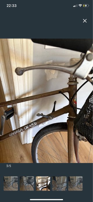 Bicicleta paseo RABASA DERBI clásica con marchas