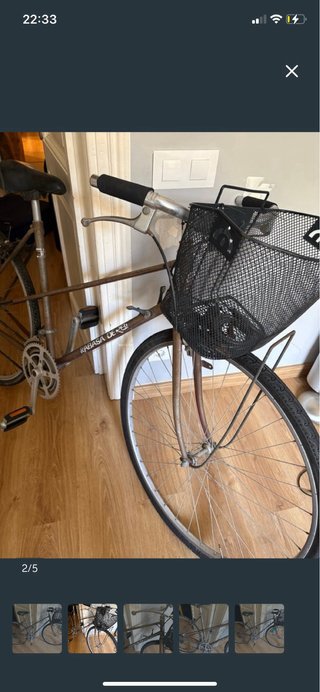 Bicicleta paseo RABASA DERBI clásica con marchas