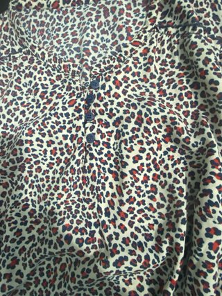Vestido estampado manga 3/4 ancho