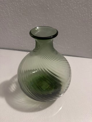 Jarrón de Cristal Verde Zara Home