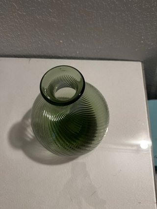 Jarrón de Cristal Verde Zara Home