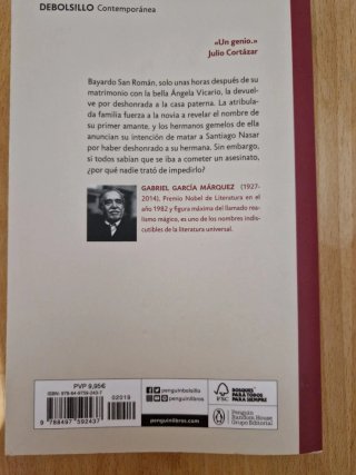 Crónica de una muerte anunciada. Gabriel García...