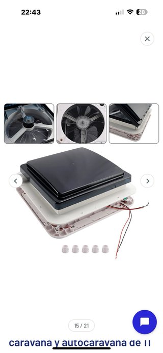 Ventilador de Techo para Caravana