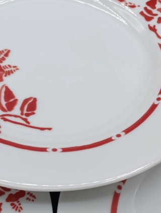 Set platos aperitivos porcelana