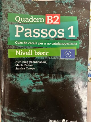 Libro de catalán Passos 1 Nivel Basic
