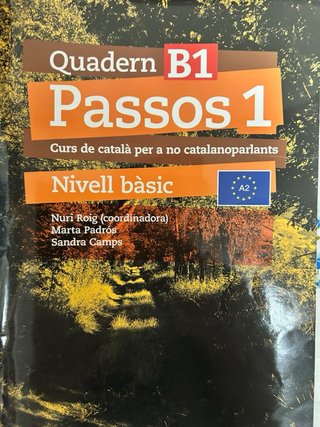 Libro de catalán Passos 1 Nivel Basic