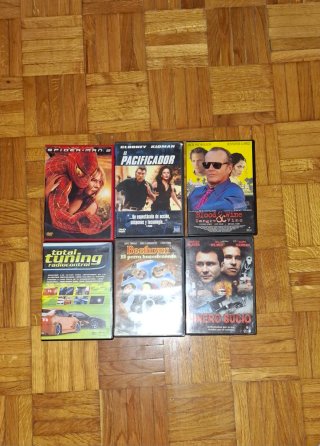 Lote 6 Películas DVD (Spider-Man, Pacif, Blood & W
