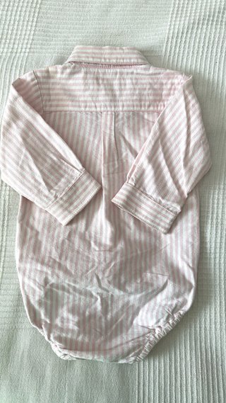 Camisa Body Gocco Rosa Rayas 6-9 Meses