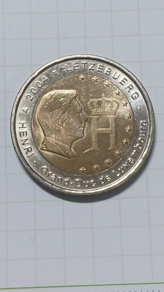 Moneda 2 Euros Luxemburgo 2004