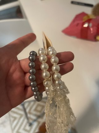 Set de 3 Pulseras de Perlas