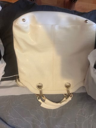 Bolso Blanco con Textura
