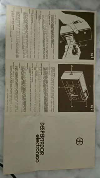 Reloj Despertador Vintage Micro NUEVO EN CAJA