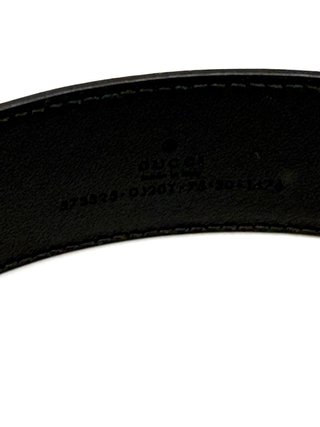 Cinturón Gucci de Cuero Negro