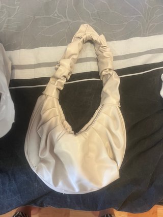 Bolso de mano beige