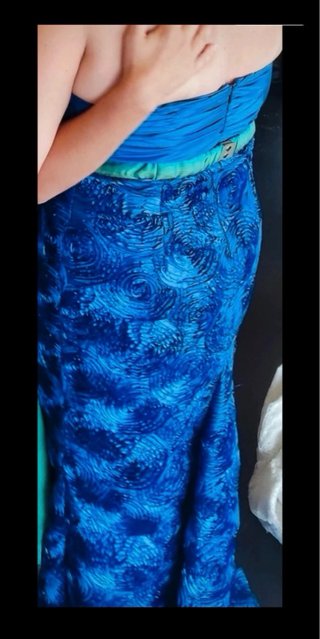 Vestido de fiesta largo azul