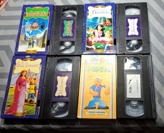 Lote 12 Cintas VHS Películas Infantiles y Clásicos