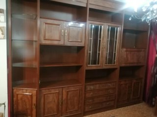 Mueble de Salón Clásico con Rinconera, altura ajus