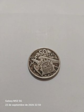 Moneda 50 Pesetas 1957 Francisco Franco