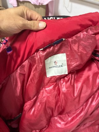 Chaqueta Moncler Roja Talla L