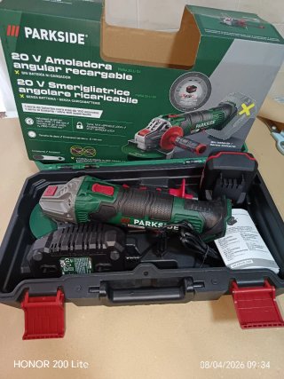 Radial 20V Parkside Nueva COMPLETO