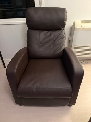 Sillón reclinable masaje marrón