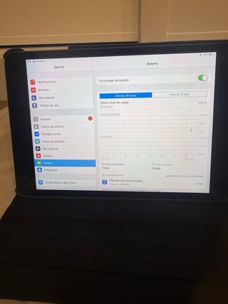 Apple iPad con funda giratoria negra