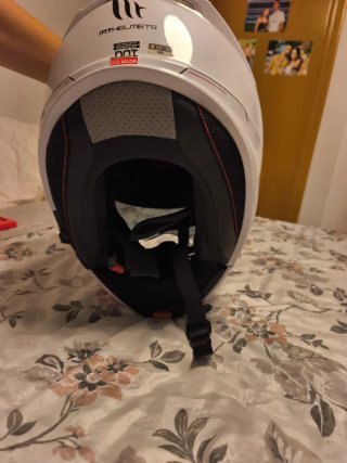 Casco de Moto MT Helmets Blanco Está nuevo