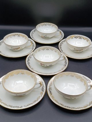 Set tazas café porcelana francesa PL