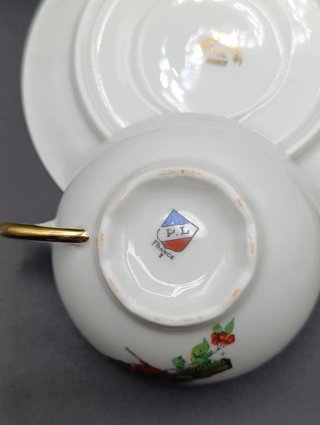 Set tazas café porcelana francesa PL