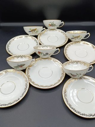 Set tazas café porcelana francesa PL
