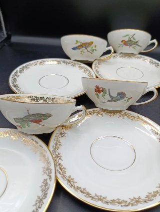 Set tazas café porcelana francesa PL